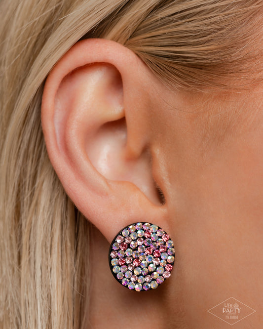 Radiant Ripples - Pink Earring