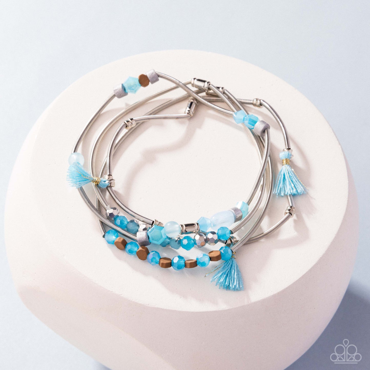 Coiled Color - Blue Bracelet