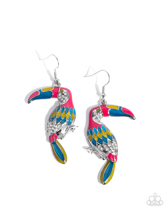 Toucan Tourist - Pink Earring