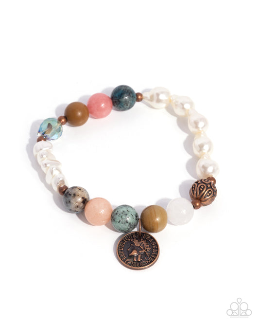 Chic Currency - Copper Bracelet