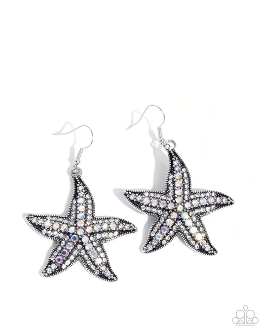 Starfish Spectacle - White Earring
