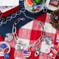 Adorably All American - Red Bracelet