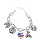 Adorably All American - Red Bracelet