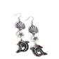 Delightful Dolphin - White Earring