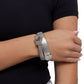 Belted Brilliance - White Bracelet