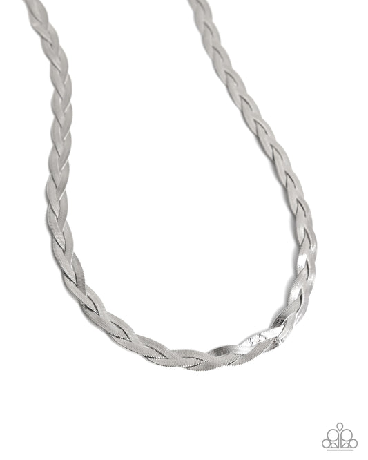 Bewildering Braid - Silver Necklace