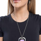Heartfelt Hemisphere - Pink Necklace