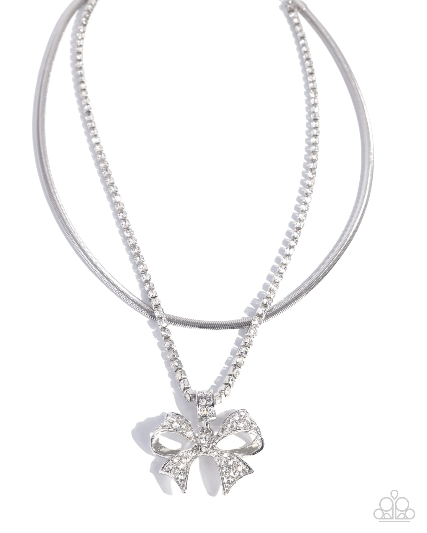 Cheerful Coquette - White Necklace