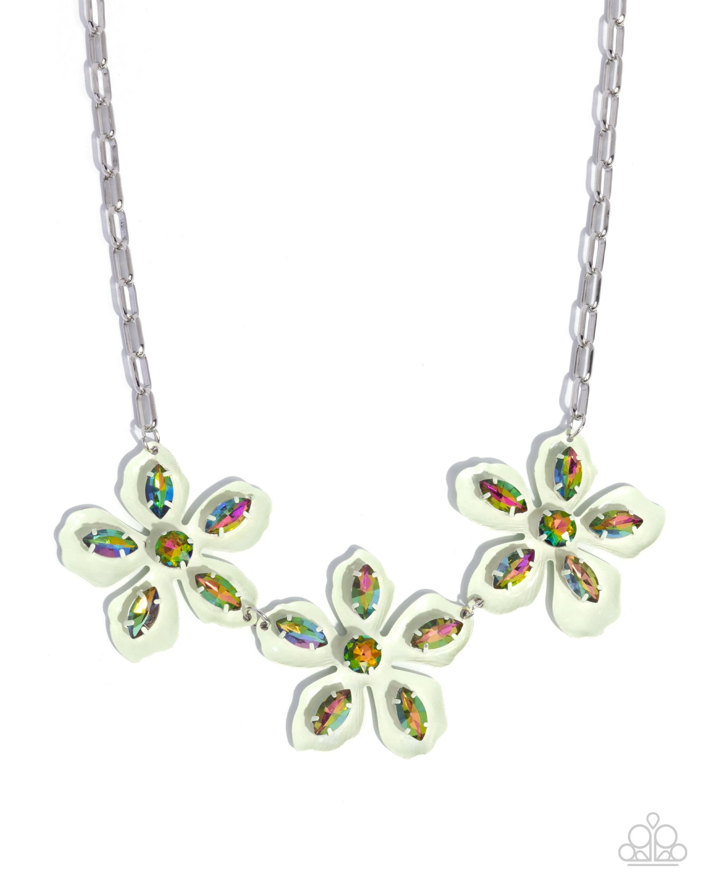 Prismatic Prestige - Green Necklace