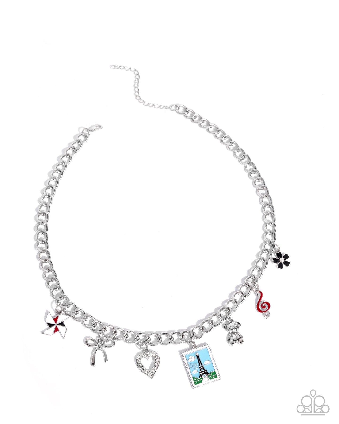 Parisian Pedestal - Red Necklace