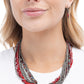 Rushing Radiance - Red Necklace