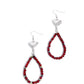 Treasured Teardrops - Red Earring
