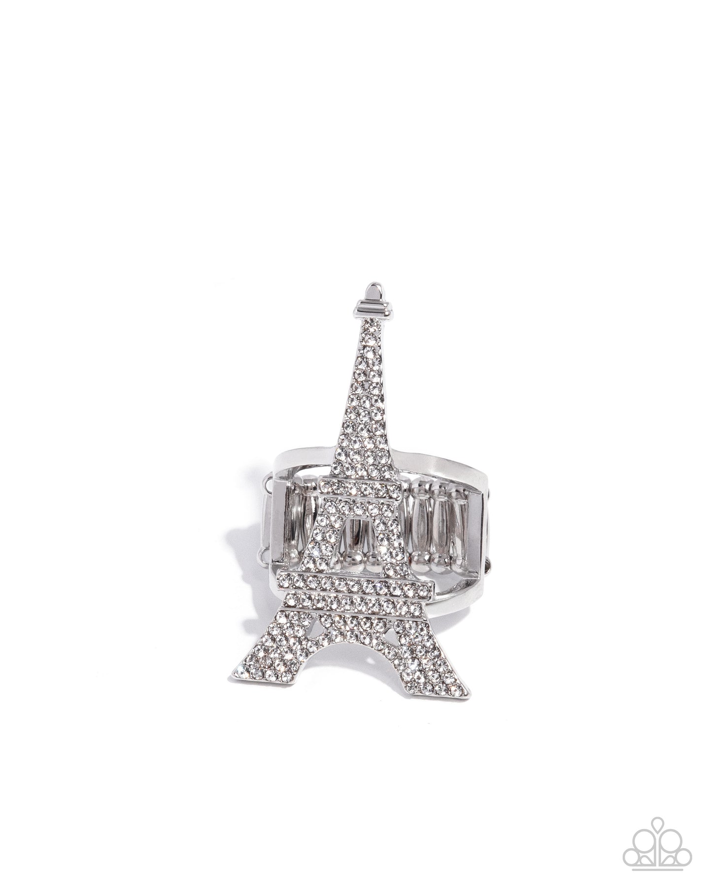 Eiffel Tower Ease - White Ring
