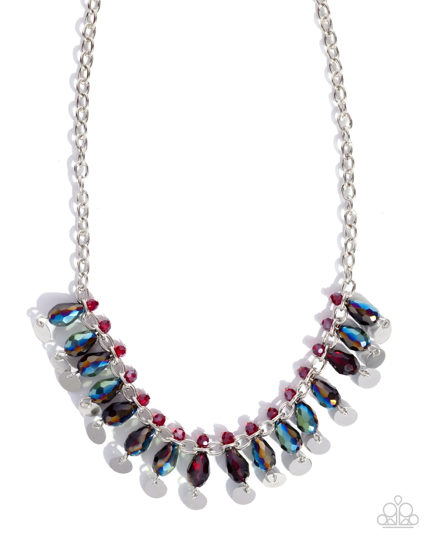 Glimpse of Glitz - Red Necklace